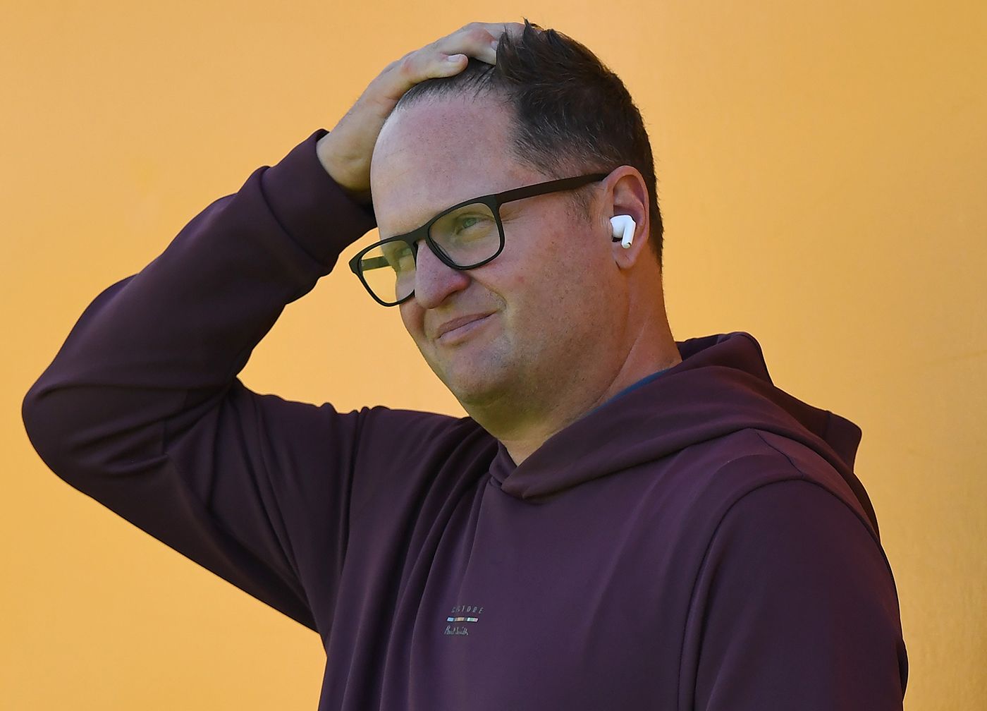 Rob Key takes a phone call