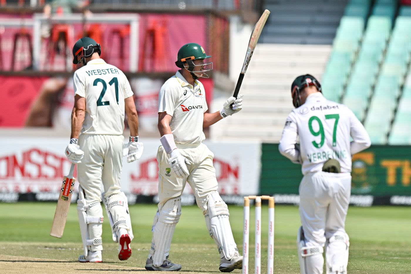 Matt Renshaw acknowledges his half-century