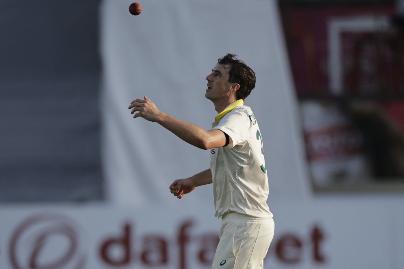 Pat Cummins took one on the penultimate day