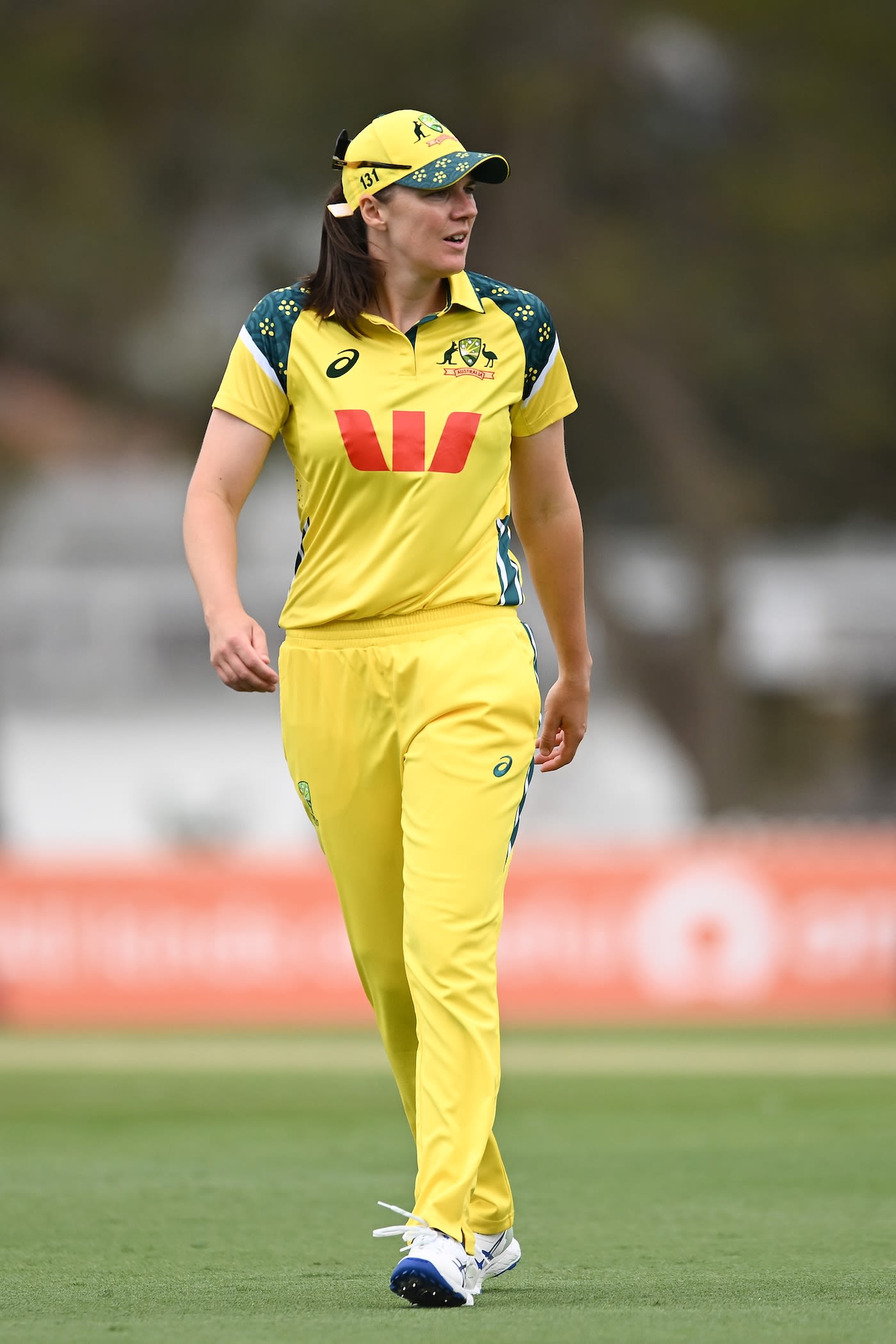 Tahlia McGrath watches the proceedings