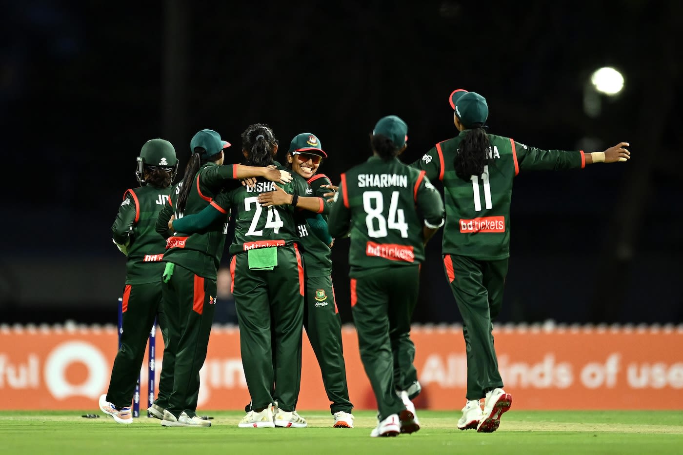 Disha Biswas sent back Beth Mooney for her first international wicket