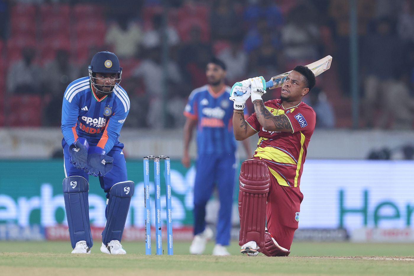 Shimron Hetmyer made 33 off 12 for West Indies