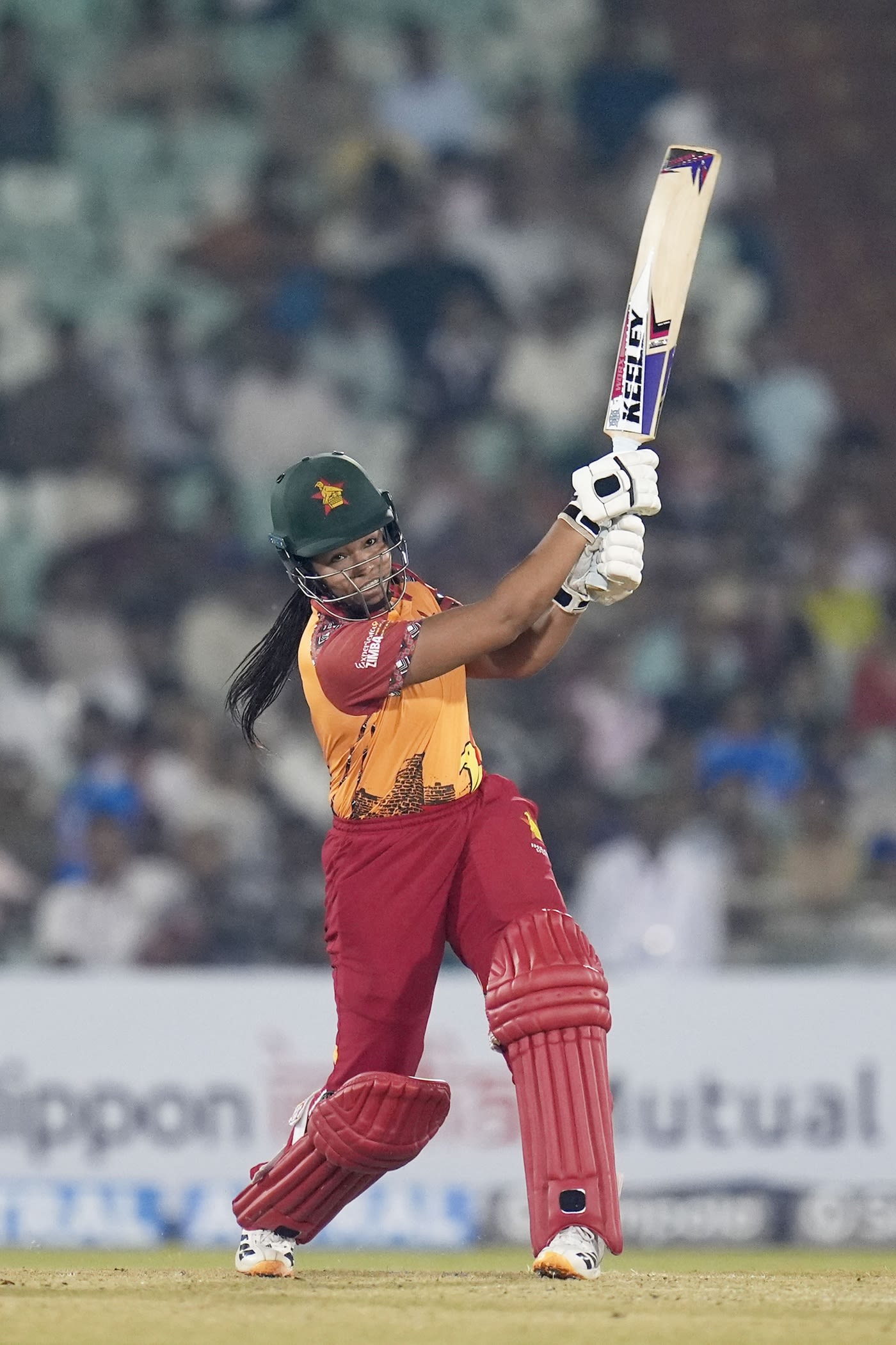 Sharne Mayers top-scored for Zimbabwe with an aggressive finish to the innings