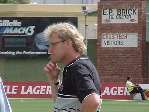 Former South Australian batsman Mike Haysman at the Port Elizabeth Test