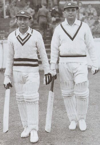 Chandu Sarwate and Shute Banerjee resume their last-wicket stand