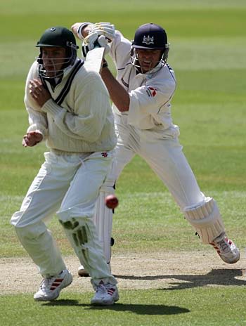 Phil Weston batting