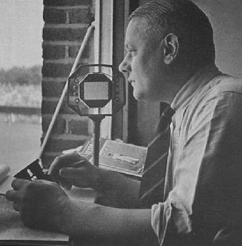 Teddy Wakelam commentating for BBC radio