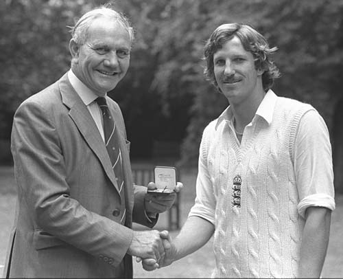 Ian Botham and Alec Bedser