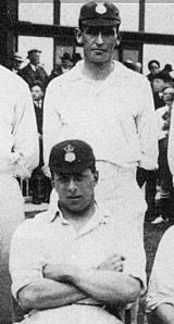 Lionel Tennyson (front) and Jack Newman