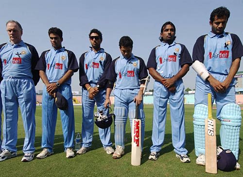 Earlier, India Seniors observed a minute's silence for quake victims