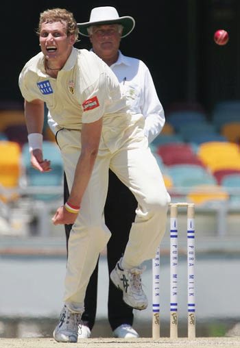Allan Wise in action against Queensland