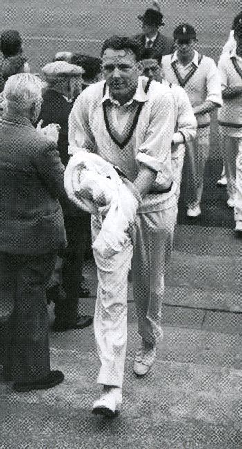 Bob Appleyard leads Yorkshire off
