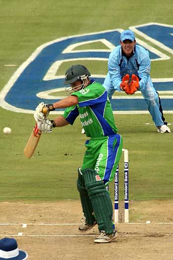 Doug Watson plays a late cut