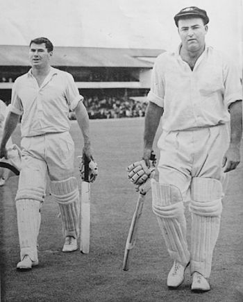 Peter Burge and Neil Hawke return to the pavilion