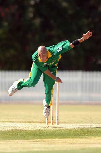Garnett Kruger in action against Queensland Academy of Sport