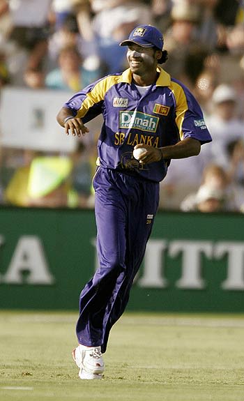 Akalanka Ganegama took an easy catch to dismiss Adam Gilchrist