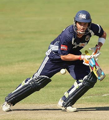 Adam Crosthwaite hit a 56-ball 43 to lift Victoria from a shaky 6 for 116 to a fighting 222