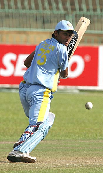 Mayank Tehlan during his innings of 64