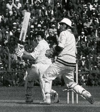 Tony Lewis sweeps on his way to 70*