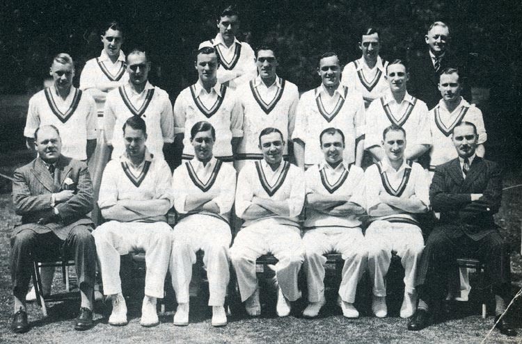 The MCC team which toured South Africa unbeaten in 1938-39