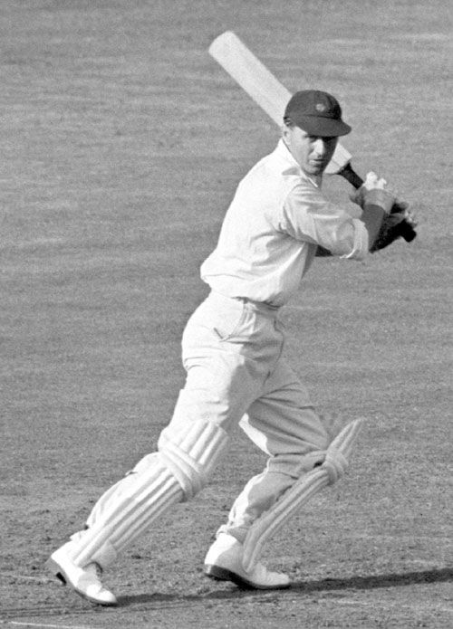 Dennis Brookes batting