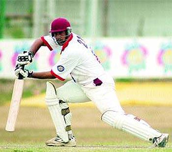 Richard Kelly steers the ball to point during his knock of 93
