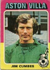Jim Cumbes Aston Villa bubblegum card