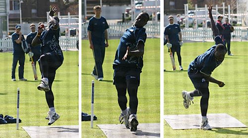 Robbie Joseph in the nets