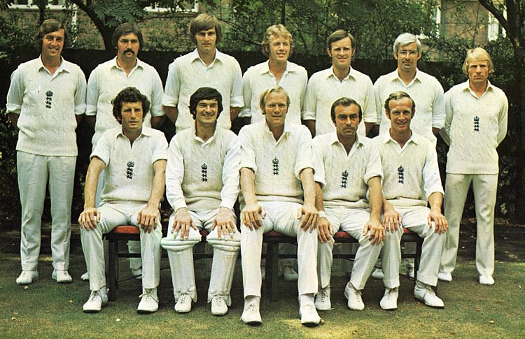The England XII against Australia, 2nd Test, Lord's, July 1975