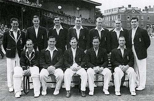 The England side that regained the Ashes at The Oval in 1953