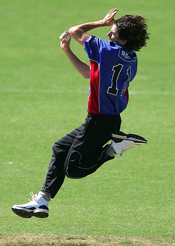 Richard Sherlock in action against Pakistan A