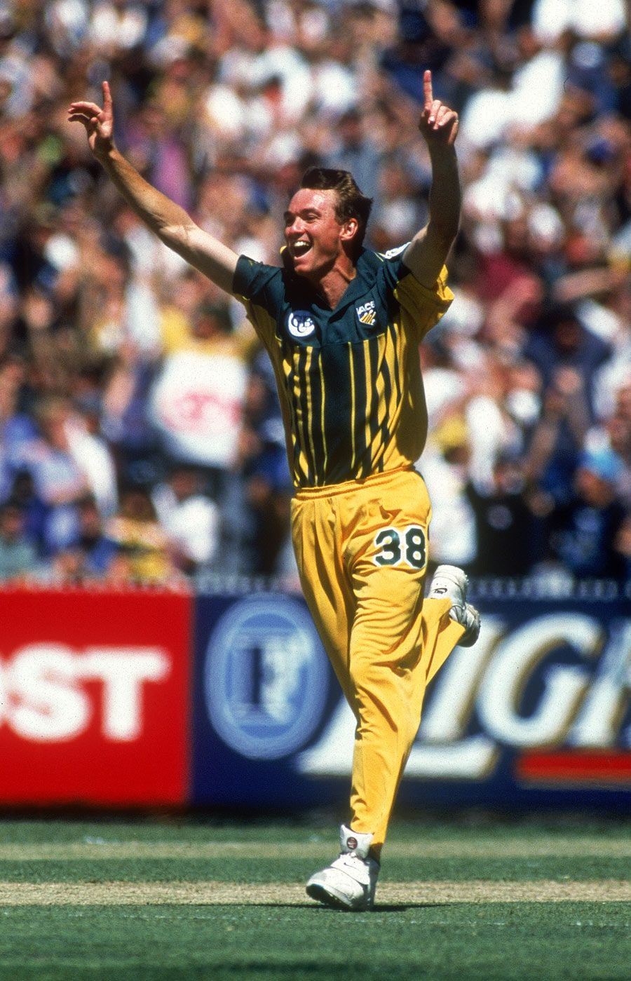 Anthony Stuart celebrates his hat-trick
