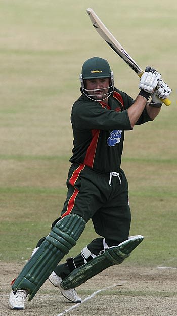 Darren Robinson cuts off the back foot