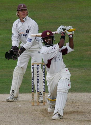 Bilal Shafayat smacks a straight four