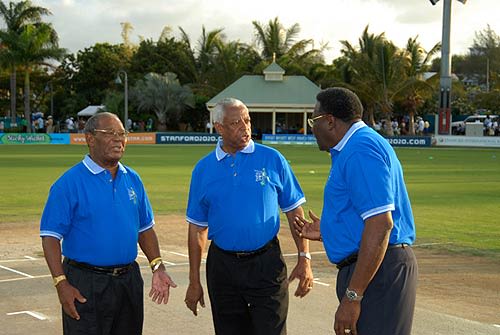 Sir Everton Weekes, Lance Gibbs and Clive Lloyd discuss the
impending encounter