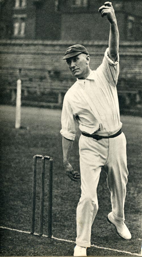 Wilfred Rhodes near the end of his career