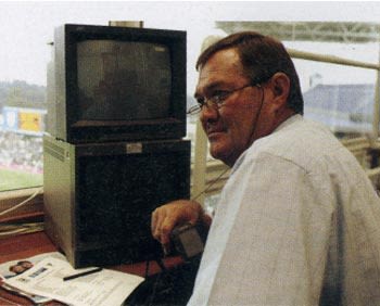 Pat Symcox in the commentary box