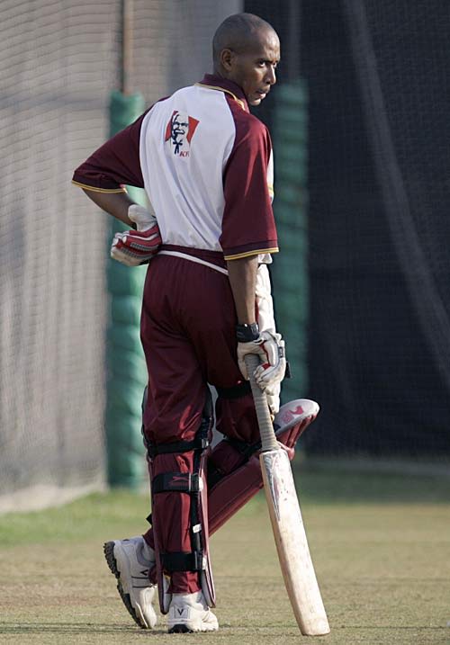 Ian Bradshaw takes a breather during a net session