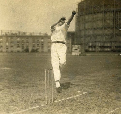 Bill Bradley in a posed shot at The Oval