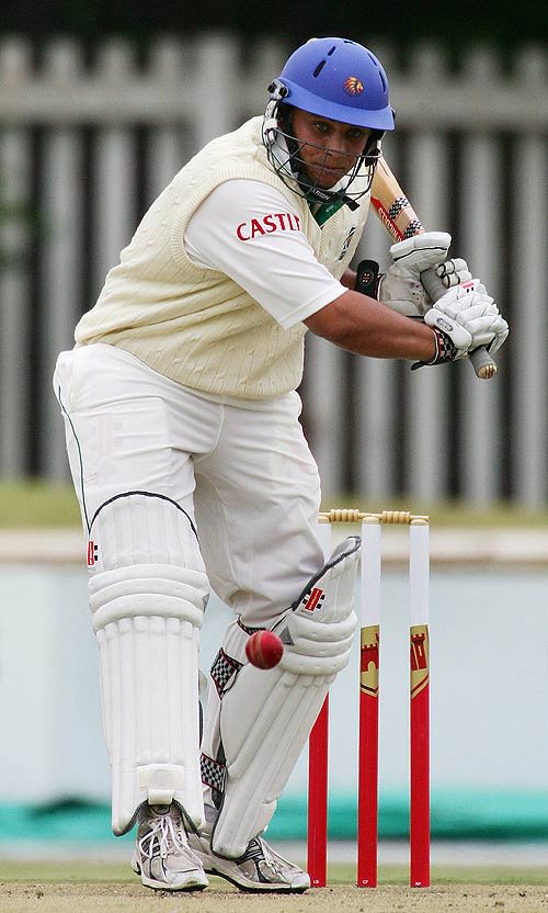 Vaughn van Jaarsveld gets ready to drive