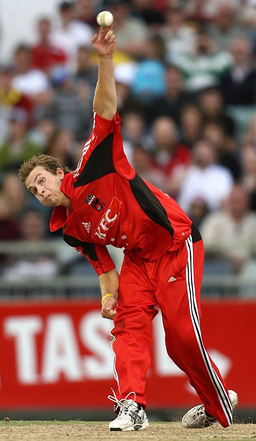 Gary Putland sends down another delivery