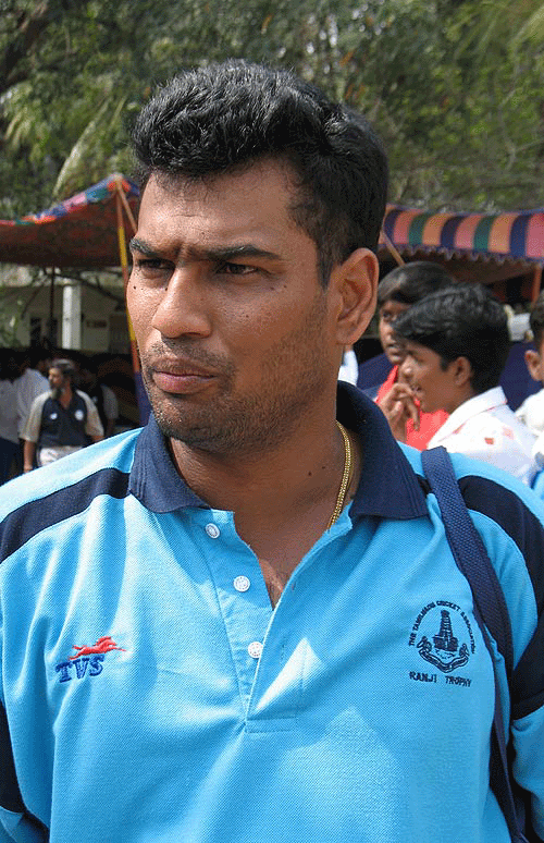 Sridharan Sharath at his last first-class game