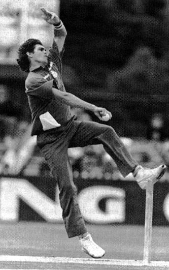 Meyrick Pringle in his delivery stride