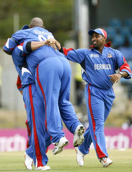 Dwayne Leverock is given the heave ho by Irvine Romaine