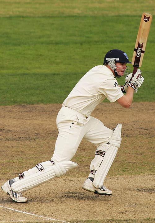 Grant Lambert gets ready to take off for a single
