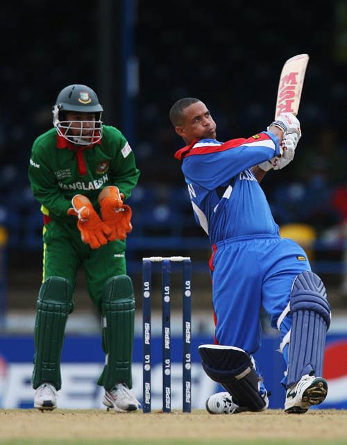 Lionel Cann threw his bat around to propel Bermuda to a fighting total