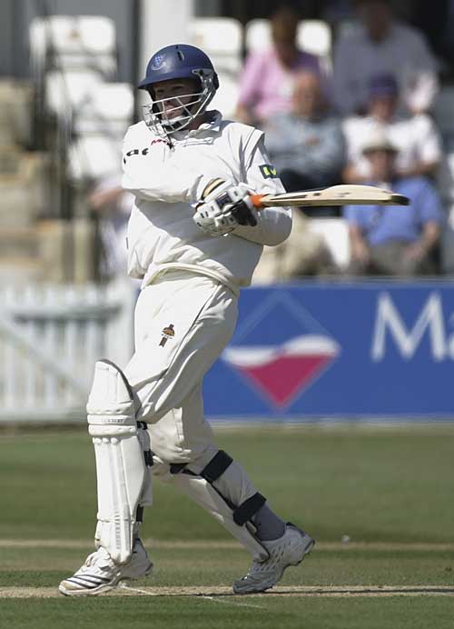 Richard Montgomerie pulls as he carries Sussex into the lead against Kent