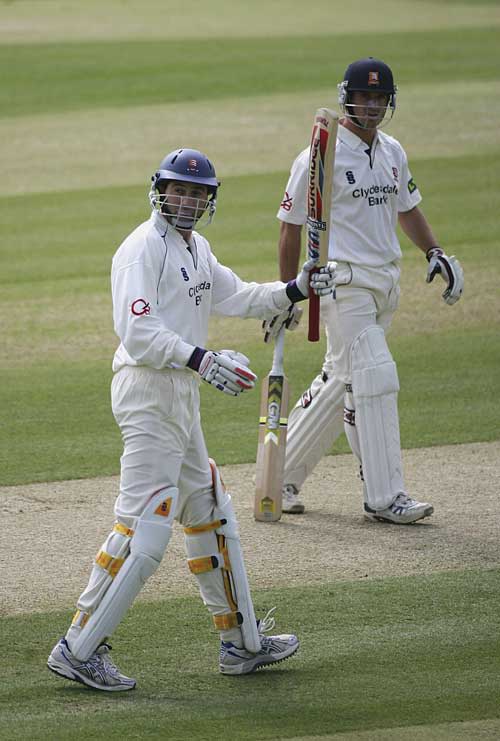 Ronnie Irani reaches his century against Glamorgan