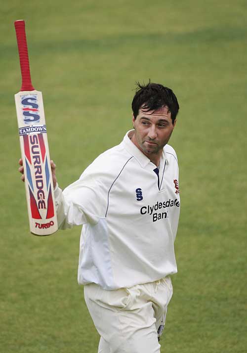 Ronnie Irani departs after his career-best 218