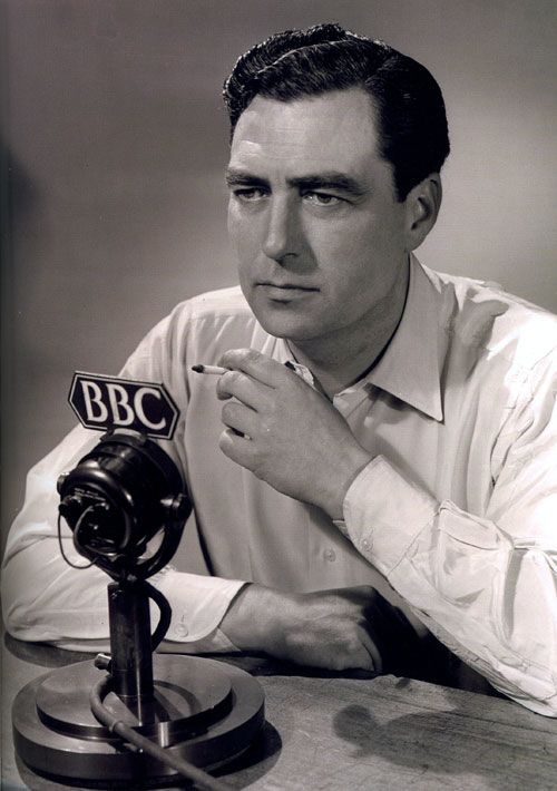 John Arlott in a post-war posed BBC shot